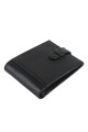 Billetera c/tapa lomo, lengüeta y volante Negro