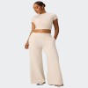 Remera Fabletics Cotton Crropped Beige