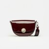 Bandolera The Circle Charol Burgundy Niquel