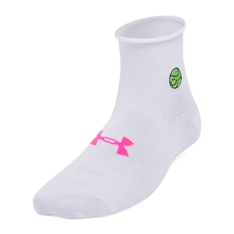 UA W Essential Nov 3pk Qtr-WHT WHT-104
