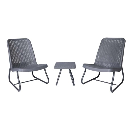 SET DE TERRAZA POLIPROPILENO GRIS BRISA