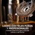 Set de Coctelería Kit 12 pcs Acero Inoxidable C/ Base Madera Plateado