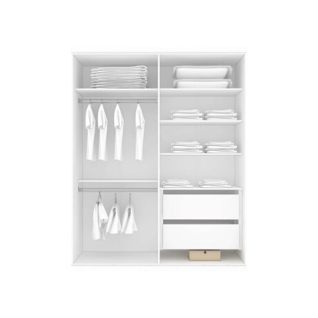 ROPERO PLACARD 2 PUERTAS MDF BLANCO SOUTH