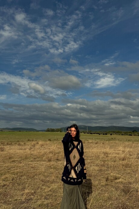 Gitano Dress Azul Marino