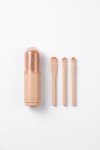 Set de 3 brochas para maquillaje rosa