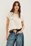 Remera Mix Feather Crudo