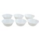 Set x6 bowl semi cuadrado 350ml Opalina BLANCO