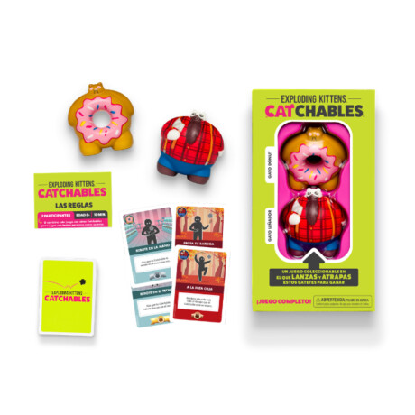 Exploding Kittens Catchables - Gato Dónut y Gato Leñador Exploding Kittens Catchables - Gato Dónut y Gato Leñador