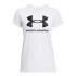 UA W SPORTSTYLE LOGO SS-RED WHT-111