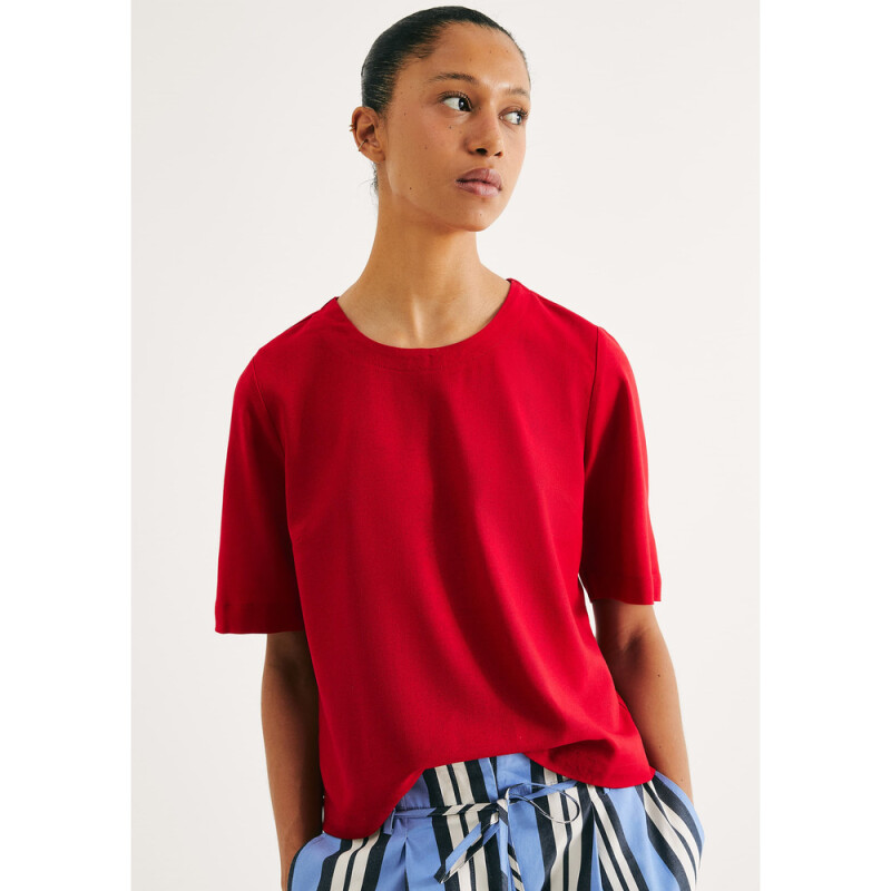 BLUSA FEM VERMELHO ESCURO