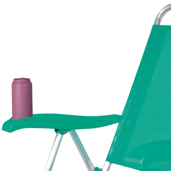 SILLA RECLINABLE 4 POSICIONES ALUM BOREAL VERDE
