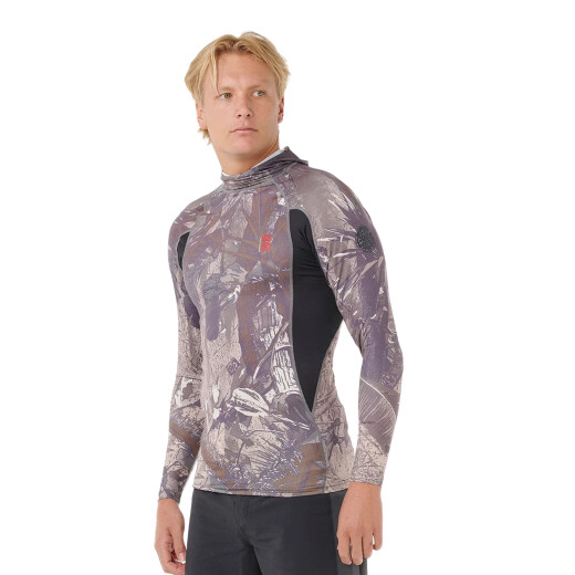 Lycra Rip Curl Search Upf Perf Hood - Multicolor Lycra Rip Curl Search Upf Perf Hood - Multicolor