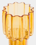 Jarrón Cristila de cristal naranja de 30 cm Jarrón Cristila de cristal naranja de 30 cm