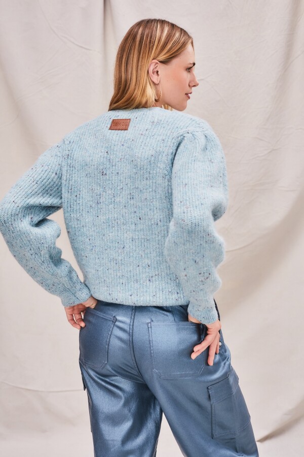 Sweater Lurex Turquesa