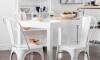 Juego de comedor 4 sillas tolix 70 Blanco