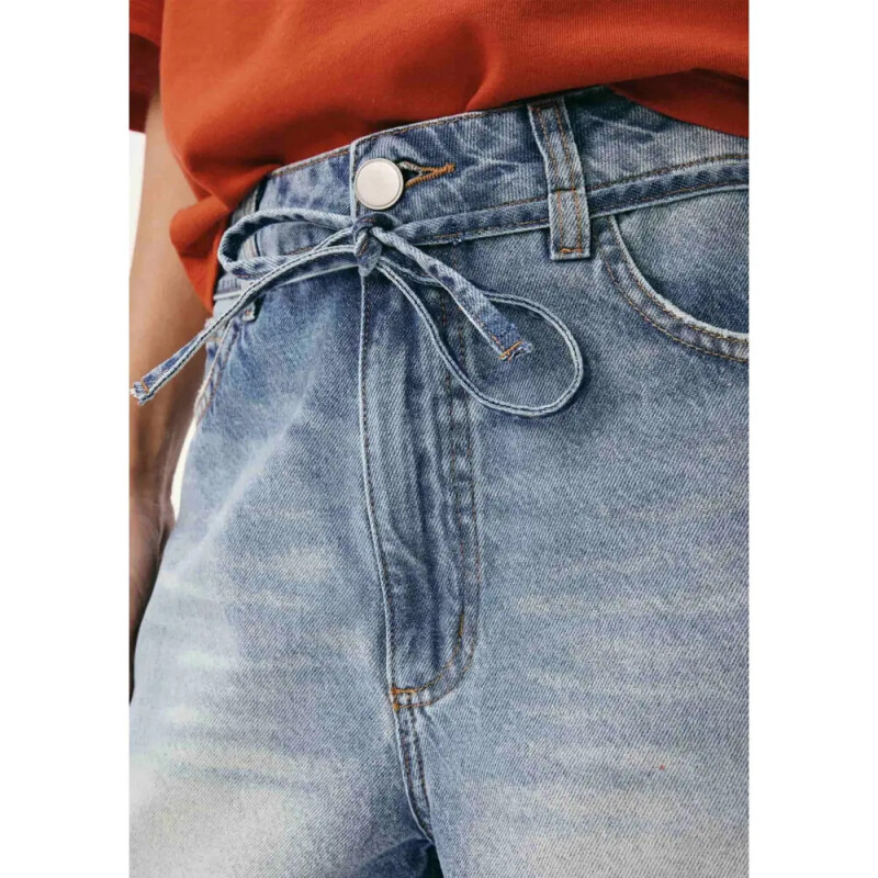 SHORTS FEM AZUL MEDIO