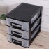 Organizador Plastico 3 Cajones Niveles Multiuso Baño Oficina Color Variante Negro