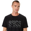 Polo Training Asics Hex Graphic Cotton Blend Tee Hombre Performance Black