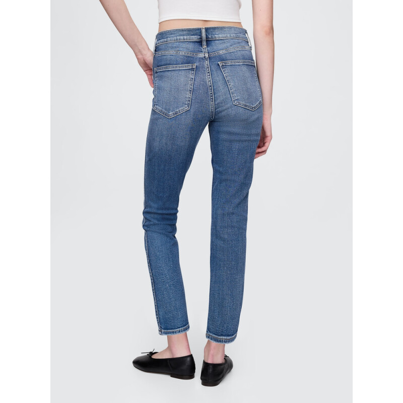 VINTAGE SLIM HR MED GLIN MEDIUM INDIGO 8