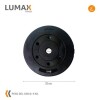 Discos revestidos 5 kg con recubrimiento plástico y relleno de cemento de calidad Discos revestidos 5 kg con recubrimiento plástico y relleno de cemento de calidad