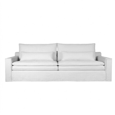 SOFÁ 4 CUERPOS TELA BLANCO POSITANO