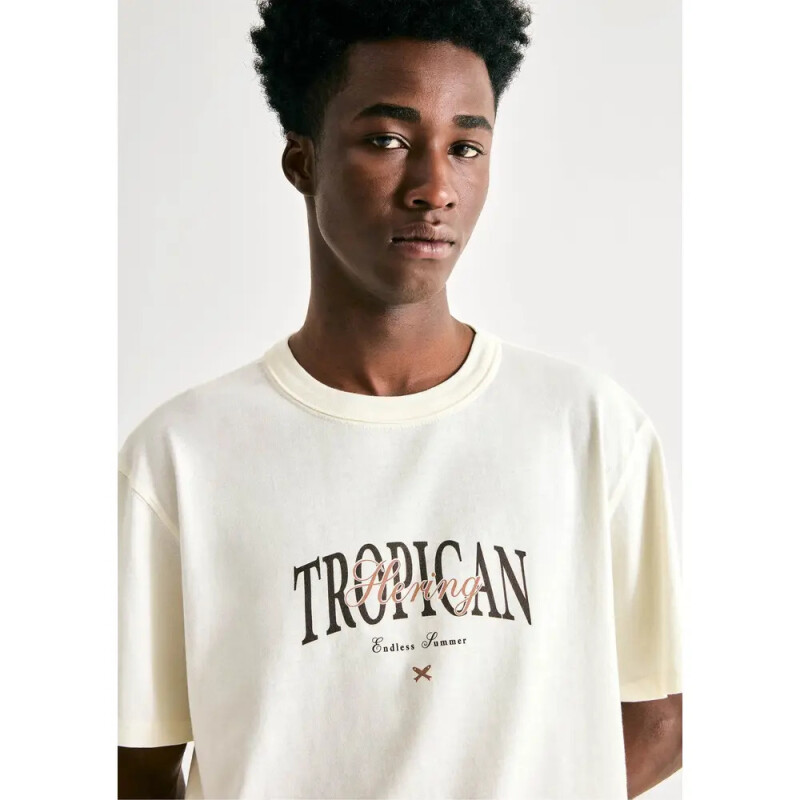 CAMISETA MM MASC BEGE CLARO