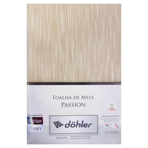 Mantel Dohler Rectangular Clean Passion 200 x 200 cm BEIGE
