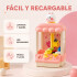 Máquina Infantil Grúa Agarra Juguetes Peluches Con Sonido Variante Color Rosa
