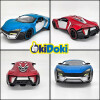Auto a control remoto Speedway Racing con puertas que se abren! Azul