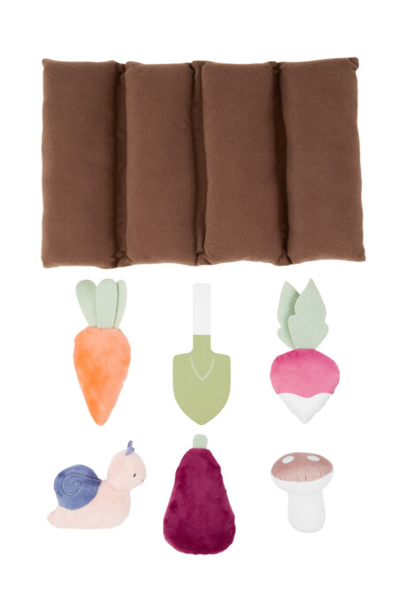 Juego de jardín de peluche, 8 piezas Sin color