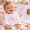 Set x3 baberos elefante ASH rosa