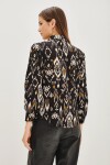 Camisa Hiroko Ikat Negro