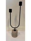 Candelabro KURT 15x7x33 cm negro Candelabro KURT 15x7x33 cm negro