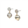 Caravanas Aro Colgante Bolita - Plata 925 - CA4231 sinpiedra