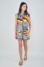 SHORT STRIPES Naranja