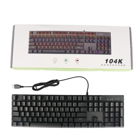 TECLADO MECÁNICO 104K RGB CON CABLE TECLADO MECÁNICO 104K RGB CON CABLE