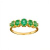 Anillo Vera-Oro 18k-Piedra Esmeralda y Zirconia-AN9503 conpiedra