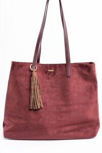 Travel Bag Gamuza Vegana Burdeos