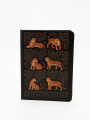 LIBRETA TAPA DURA LEOPARDO NEGRO