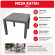 Mesa ratán 90 x 90 cm GRIS