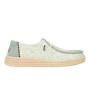 Wendy Espadrille Retro Palm - Mujer Celadon Green/White