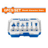 SET DE 6 FRESAS 6MM PARA ROUTER WADFOW WRKSR0106 SET DE 6 FRESAS 6MM PARA ROUTER WADFOW WRKSR0106