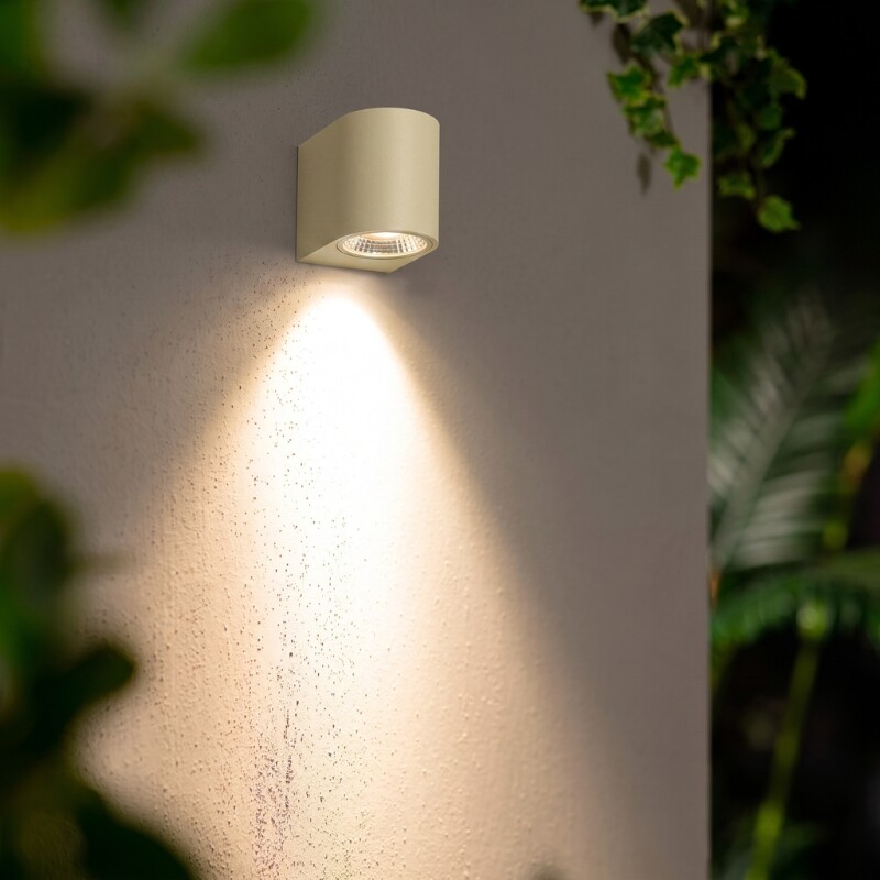ARTEFACTO PARMA DECORATIVO PARA ADOSAR EN PARED UNIDIRECCIONAL PEQUEÑO Luminaria de Pared Parma Unidireccional Sand Brass
