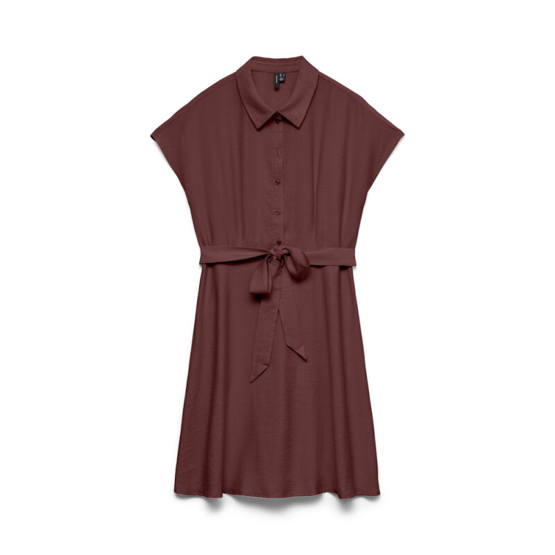 VMATHENA CS SHORT SHIRT BELT DRESS WVN ANDORRA