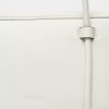 Cartera al hombro Horizon en cuero graneado Blanco