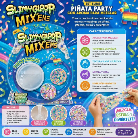Slime Slimy Gloop Mix'ems Piñata Party Con Aroma U