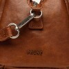 Cartera de mano Call en efecto cuero liso Tabaco