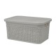 Caja simil ratán 2,5 Lts CAPPUCCINO