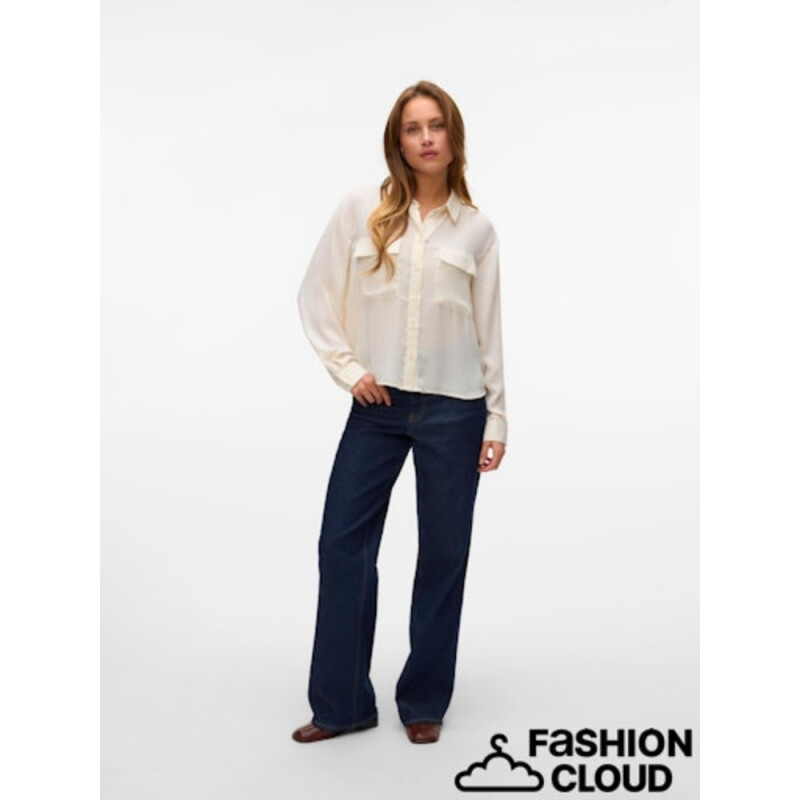 VMFABIANA LS SHIRT VMA NOOS BIRCH