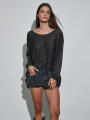 SHORT JUANITA GRIS OSCURO